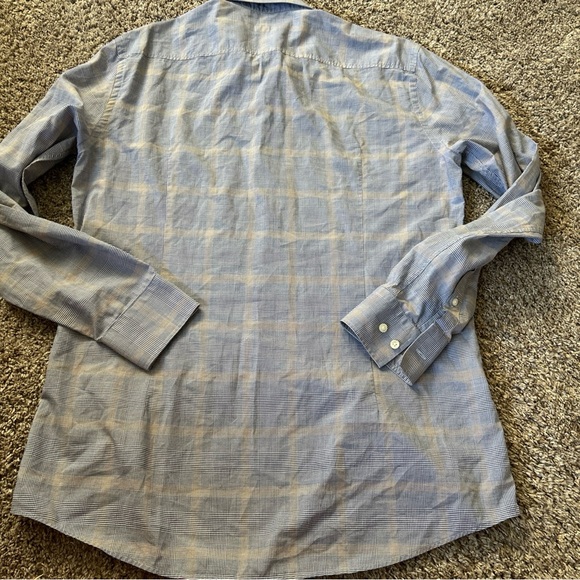 Boss By Hugo Boss Men’s  Plaid Dress Shirt Sz 16  (41) - Picture 3 of 9